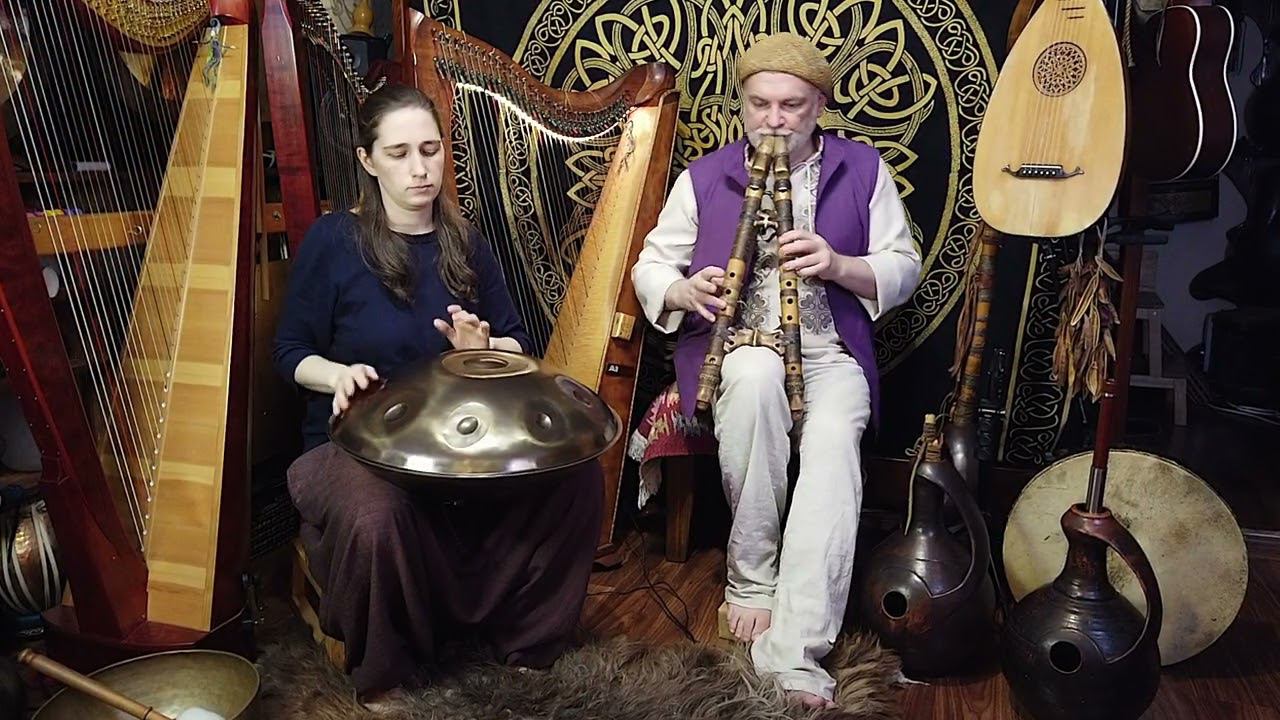 Alizbar & Anna Baturova Презентация Ханг & Двойная индейская флейта /Pantam & indian double flute