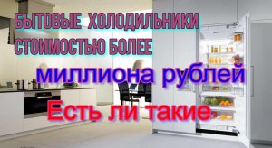 Бытовые  холодильники стоимостью более миллиона рублей. Есть ли такие