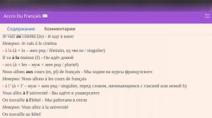 Слитные артикли с предлогом "à" во французском языке