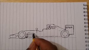 How to Draw a Formula 1 Race Car so Easy