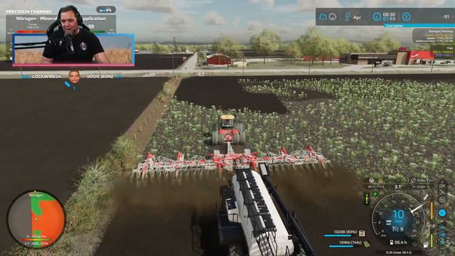 LIVE   Big Fields Means Big Equipment on Taheton Country Farm  Farming Simulator 22