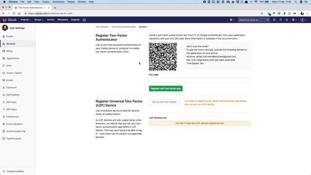 Enabling 2fa with GitLab and 1Password смотреть онлайн