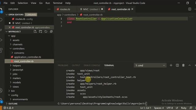 Ruby on Rails Tutorial - Getting started with basics - Routing and Rendering in Rails