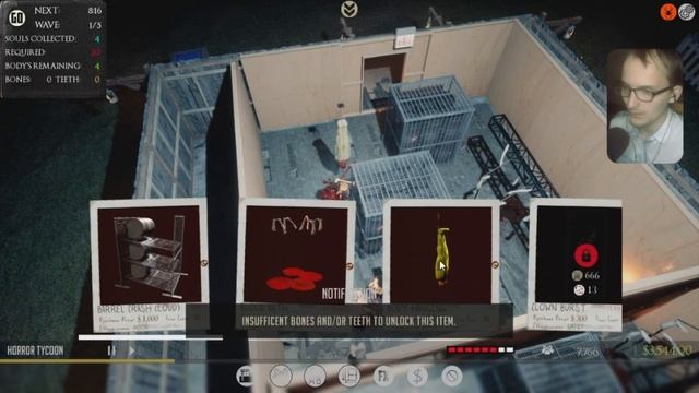 СОЗДАЮ СВОЮ КОМНАТУ СТРАХА / Horror Tycoon / Обзор смотреть онлайн