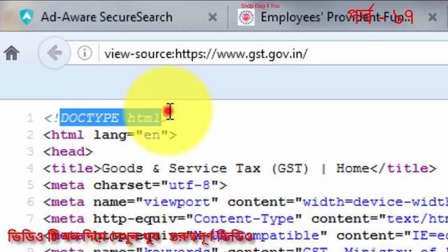 HTML BANGLA TUTORIAL FULL COURSE (WEB SITE DESIGN)Doctype Declaration
