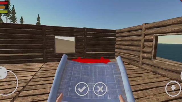 Постройка дома в Survival simulator