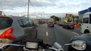 С работы домой на Suzuki C109RT.