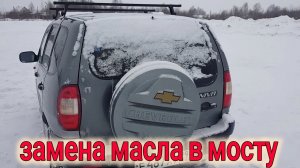 КАК ПОМЕНЯТЬ МАСЛО ЗАДНЕМ МОСТУ НА НИВЕ ШЕВРОЛЕ?