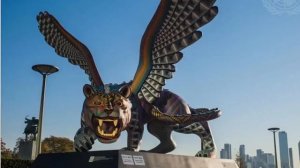 НАПРОТИВ ГЕНЕРАЛЬНОГО ОФИСА ООН ОТКРЫЛИ МОНУМЕНТ, ПОХОЖИЙ НА "ЗВЕРЯ" ИЗ КНИГИ ОТКРОВЕНИЯ