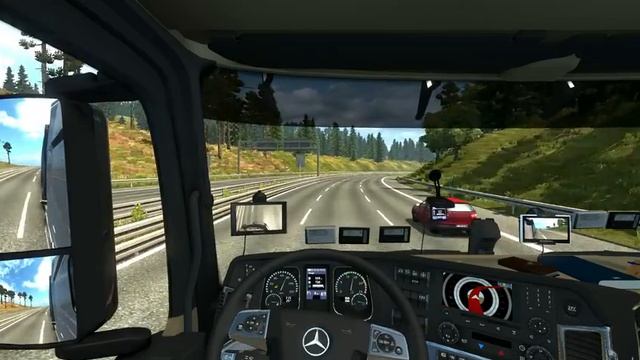 Euro Truck Simulator 2 - Mercedes Actros 2016 Review + Gameplay смотреть онлайн