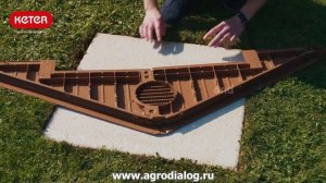 Видеоинструкция по сборке древесно-пластикового композитного сарая Keter Darwin 4x6