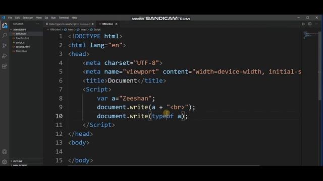 #5 Data type in javaScript in hindi / Urdu || JavaScript Data Type ||Code with Malik Zeeshan