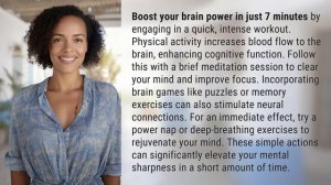 How can I increase my brain power in 7 minutes?