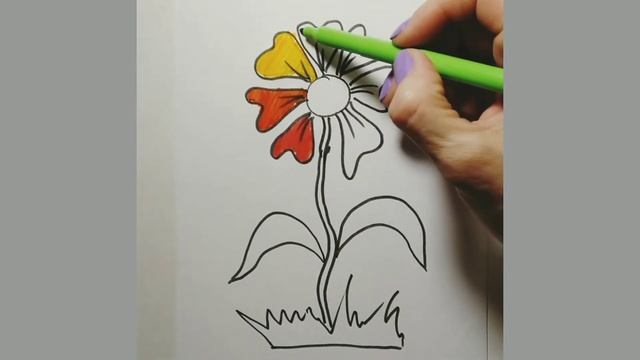 Рисуем цветик-семицветик. Для детей 3+ смотреть онлайн