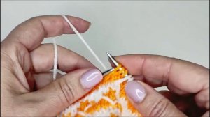 Двуцветный узор "цветочки" Легкий узор для начинающих. Ленивый жаккард.