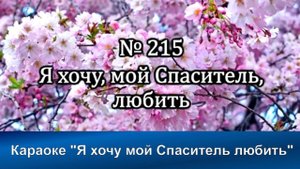 № 215  Я хочу, мой Спаситель любить | Караоке с голосом | Христианские песни | Гимны надежды
