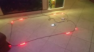 Testing out colorful x1 music control 300 ws2812b 5050 rgb leds