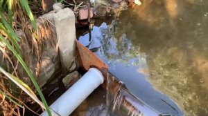 Гидротаранный насос ГТ-100 в работе на малом перепаде воды