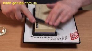 Нож Hattori, односторонняя заточка. Заточка водными камнями.