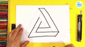 Простой 3D рисунок за 3 минуты ТРЕУГОЛЬНИК / Нарисовать сможет каждый от РыбаКит