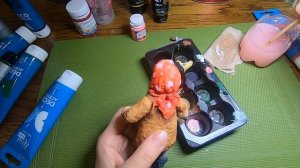 Роспись ватной ёлочной игрушки. Часть 2