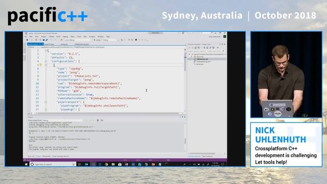 Pacific++ 2018: Nick Uhlenhuth "Cross-platform C++ development is challenging - let tools help!" смотреть онлайн