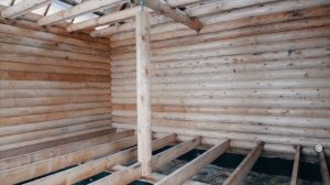 Компактная баня из бревна с мансардой по типовому проекту!