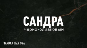 САНДРА ЧЕРНО-ОЛИВКОВЫЙ LLR - керамогранит под мрамор марки Идальго