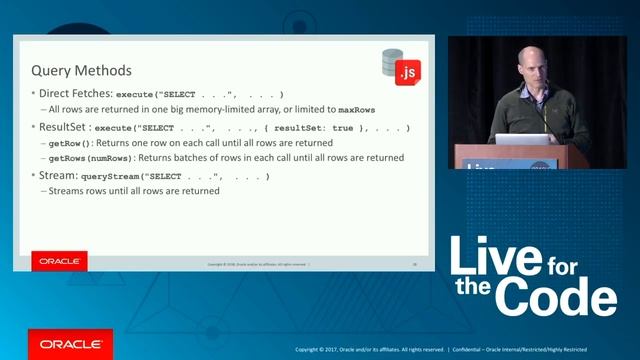 Node.js: Fast Data In and Data Out with Oracle Database