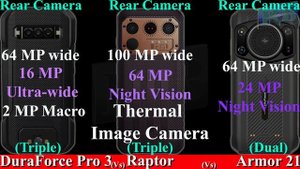 Kyocera DuraForce PRO 3 Vs IIIF150 Raptor Vs Ulefone Armor 21 Full Specs Comparison Video | 2023