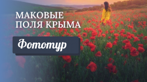 Фототур на цветение маковых полей в Крыму
