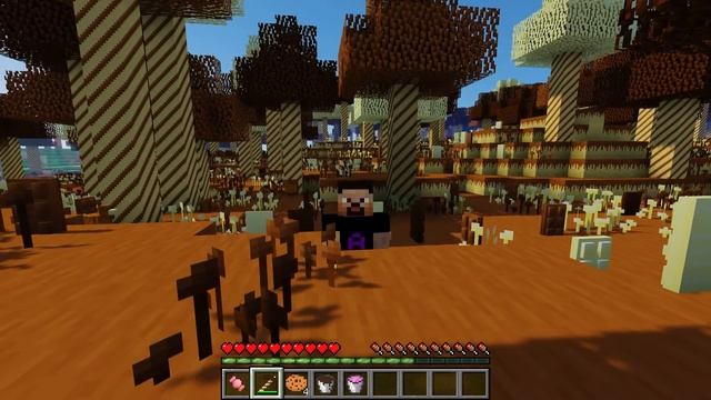 МИР СЛАДОСТЕЙ и СТРОИТЕЛЬНАЯ ПАЛОЧКА МОД В МАЙНКРАФТ смотреть онлайн