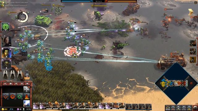 Space Marines vs Orks - 3v3, Hard AI, Epic Battle - Warhammer 40K: Dawn Of War 3 - No Limit Mod смотреть онлайн