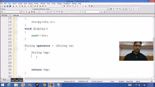 C++ OPERATOR OVERLOADING '+' STRING ADDITION IN HINDI
