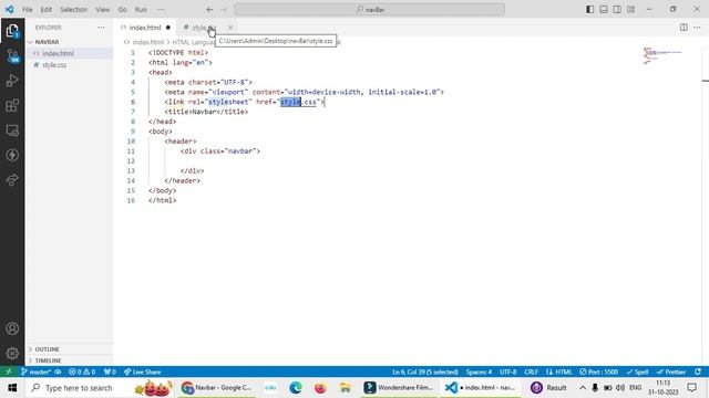Navbar on website using html-css/CSS Navigation Bar/html navigation bar template #coding