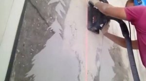 Штроборез BOSCH GNF 35. Пример штробления