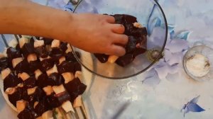 Шашлык из печени с курдюком. Джигар. Как приготовить вкусный шашлычок.
