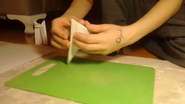 Кошка аригами за 2 минуты DIY