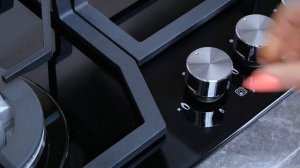 Газовая варочная поверхность Germes HBG-60BK-CX из закалённого стекла