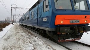 АЧ2-044 и АЧ2-042 в составе пригородного поезда №6705 Орёл - Брянск.