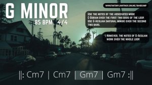 Groovy Neo-Soul Backing Track for Guitar // G Minor // 85 BPM