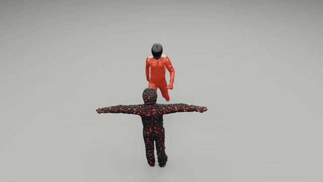 Molecular Mayhem: A Mind-Blowing 3D Animation of a Character Fly Kicking a Ragdoll смотреть онлайн