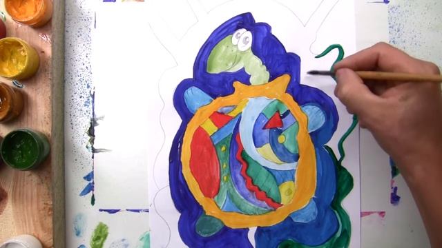 Как нарисовать черепаху. смотреть онлайн