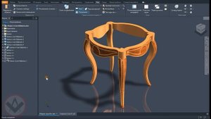 Inventor tutorial | Моделирование стула Кабриоль