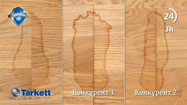Паркетная доска Tarkett защита от воды Аква Гард смотреть онлайн