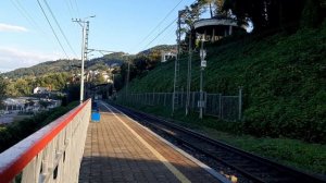 Электровоз ВЛ10-1871 с туристическим поездом "Сочи" Туапсе - Гагра