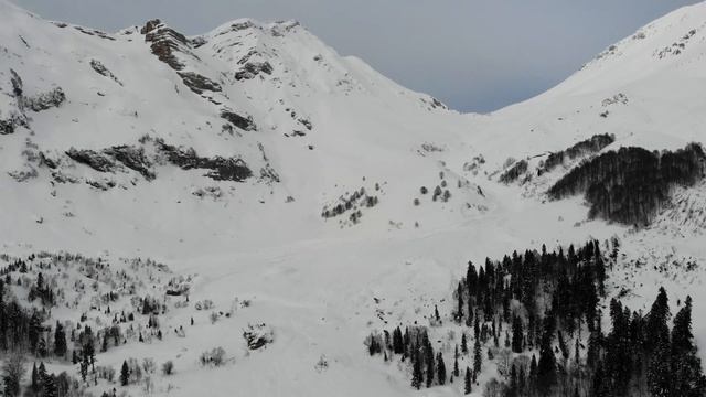 Последствия схода лавин с г.Оштен 19.01.2019 смотреть онлайн