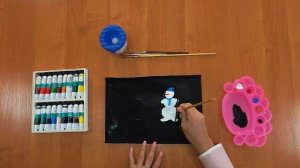 Зима. Рисуем акриловыми красками | ИЗОБРАЗИТЕЛЬНОЕ ИСКУССТВО | 1 класс