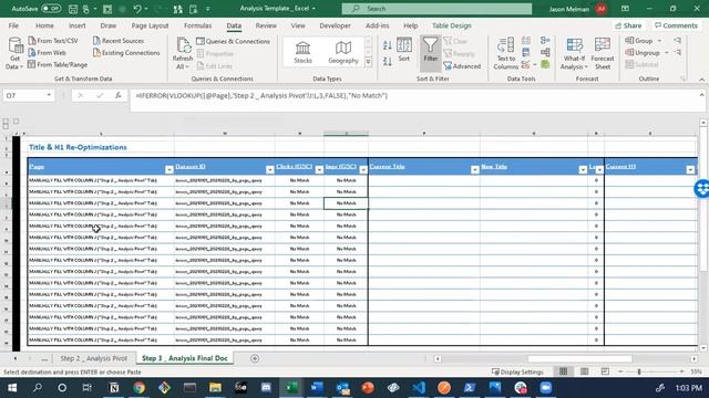 Title & H1s - Part 5 - [Query Optimization Checker: Google Colab, Python & Search Console API]