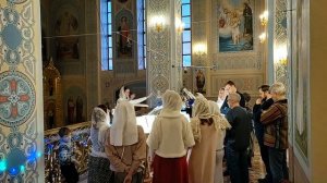 На стиховне стихиры праздника, гласы: 2-й, 3-й, 4-й. Регент Екатерина Артюхова.